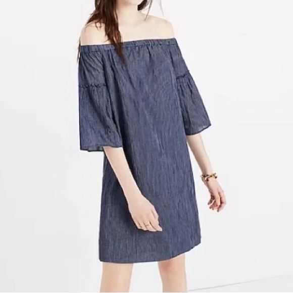 Madewell Pinstripe Sundress. - Picture 3 of 7